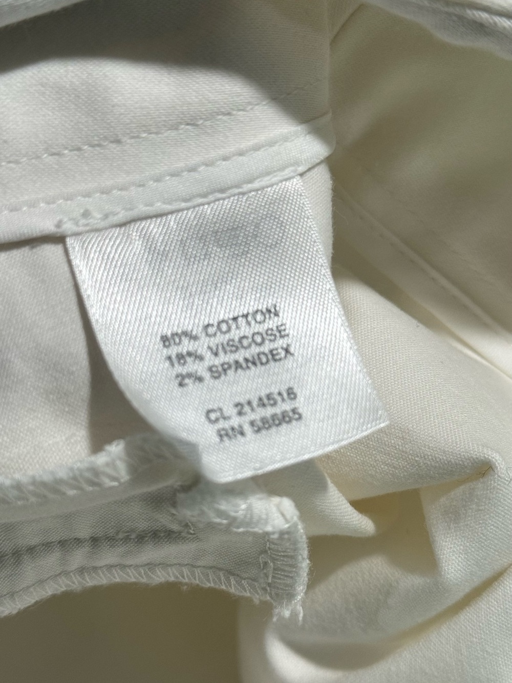 Cream white Capri Pants Sz 8 Cropped  Coastal Minimalist Classic Straight Leg - Picture 5 of 9